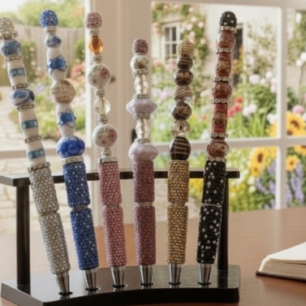 Handcrafted Cloisonné and Glass Beaded PENS … made by me